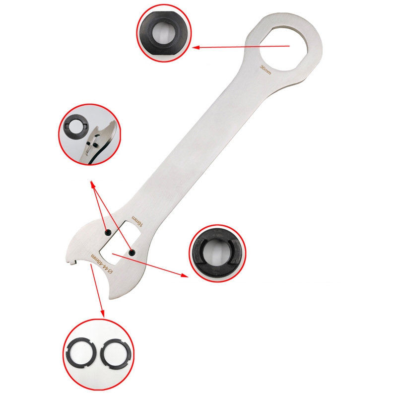 Description Picture 3 of itemBottom Holder Wrench Tools Bottom Bracket Wrench Direct Mount Chain Lock Ring Removal Installation Tool