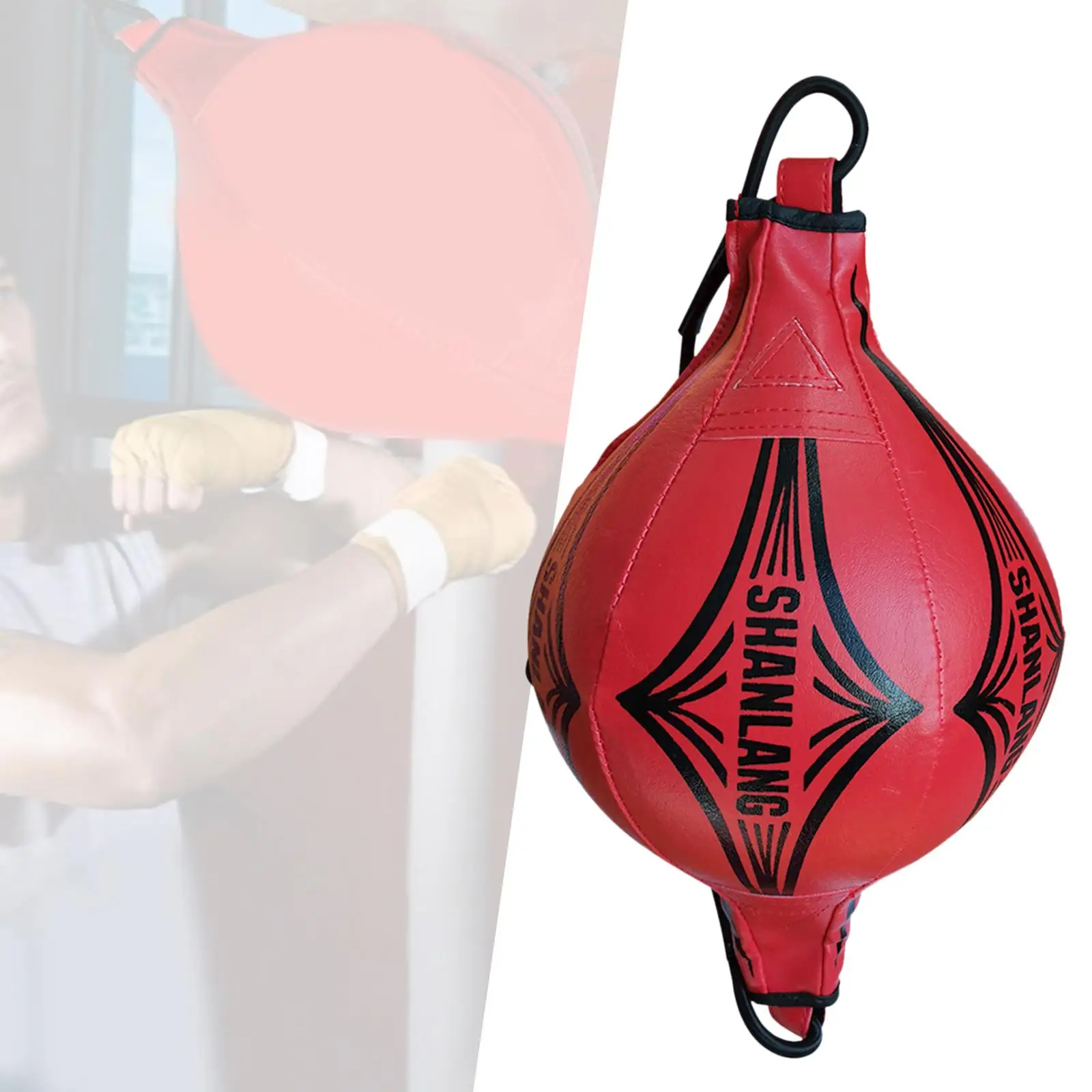 Boxing Ball Punch Bag Rhombic Shape Inflatable Speedballs Reaction Speed Balls for Sports Training Boxing Gym Sanda Adult Kids