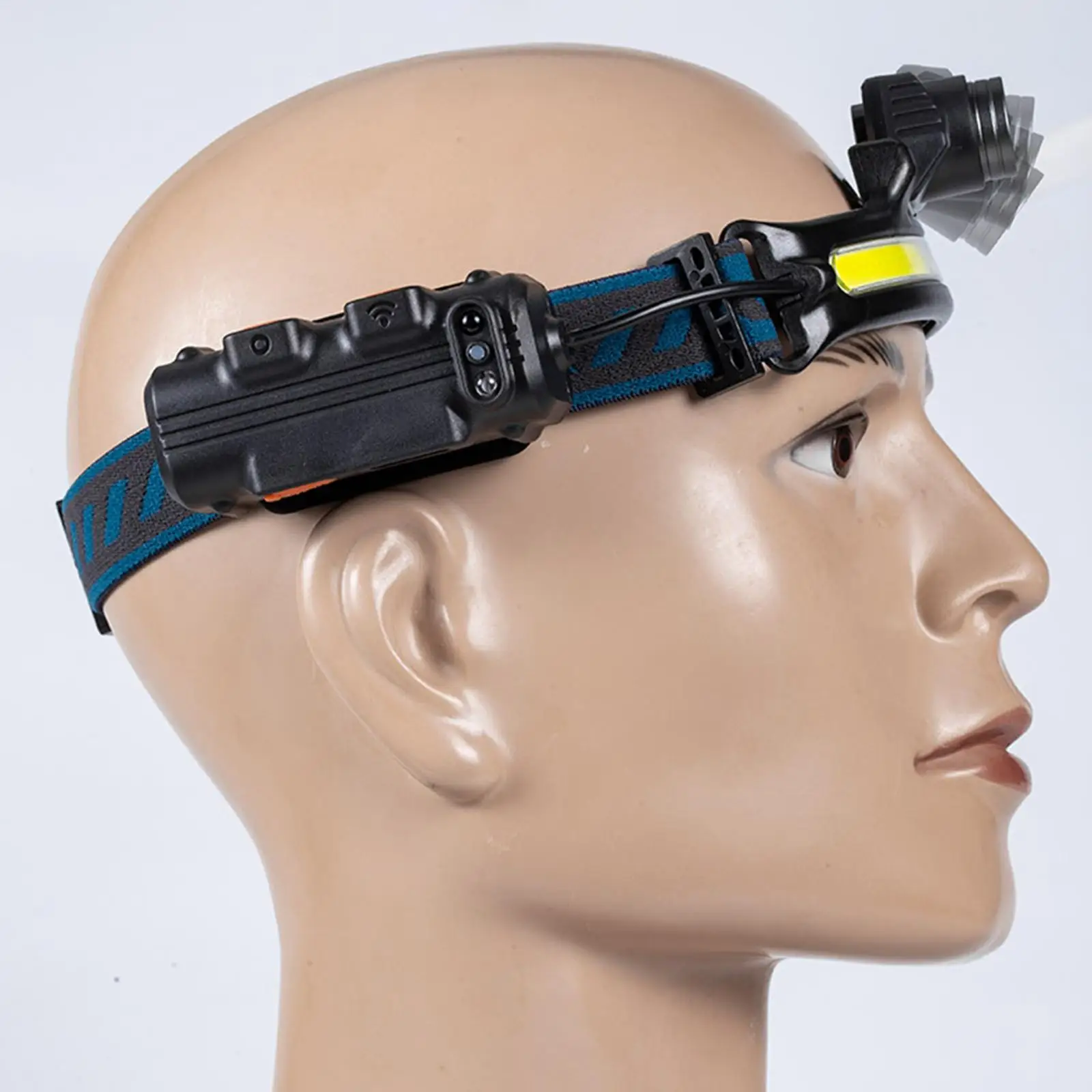 LED Headlamp Headlight with Motion Sensor Waterproof for Jogging Emergency