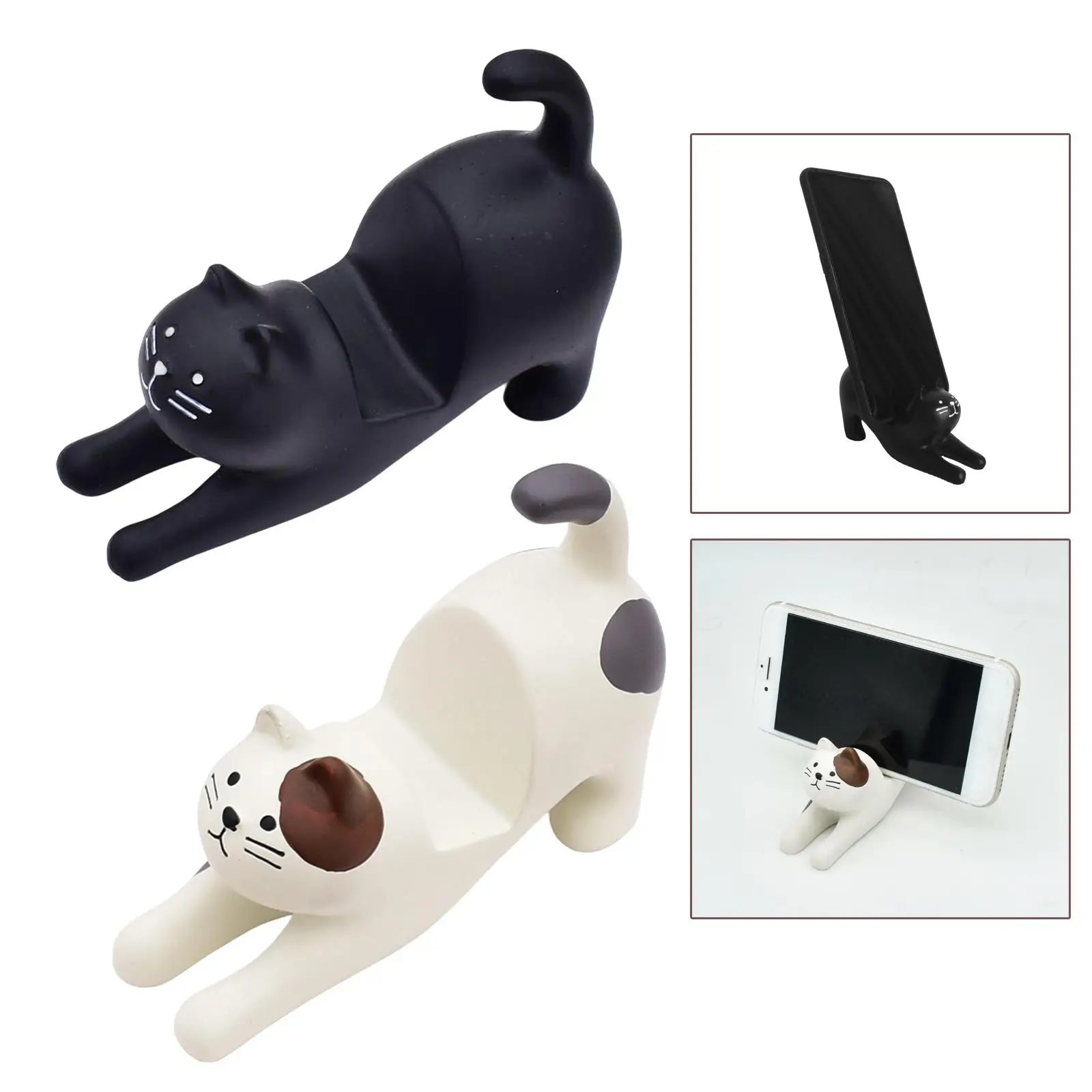 Creative Cat Cell Phone Stand Holder Table Decoration Crafts Tablet Stand for Desk Support Cradle Dock Gifts Animal Kitty