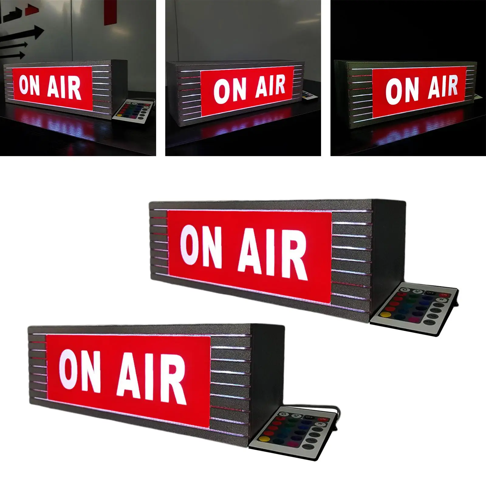 On Air Studio LED Neon Light Sign Box Remote Control Wall Decor Podcasting