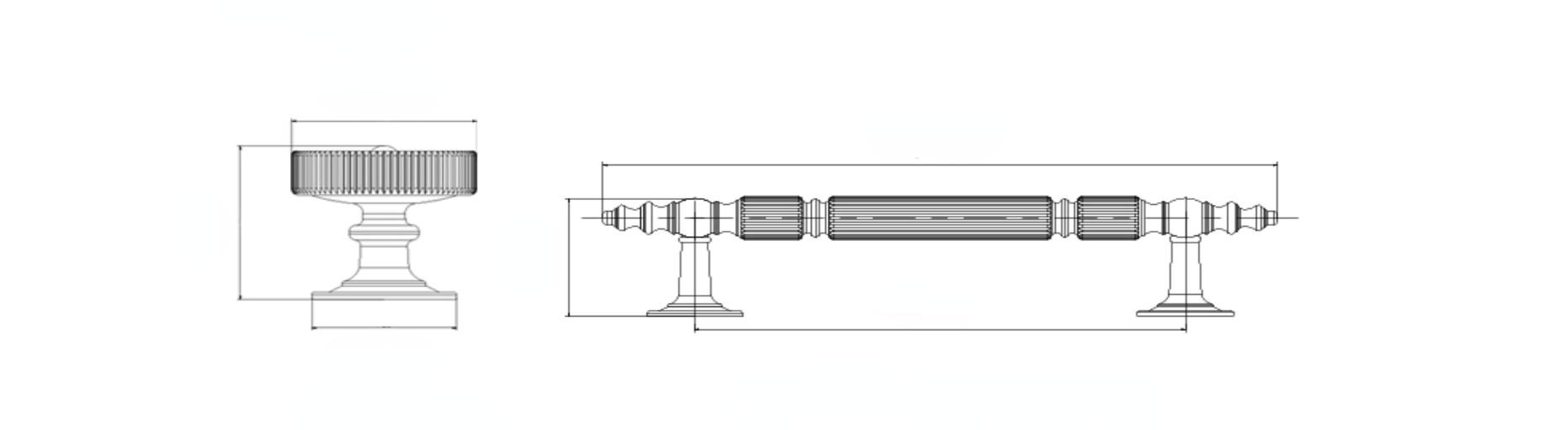 Móveis Hardware, Gaveta Pull, Latão Branco e