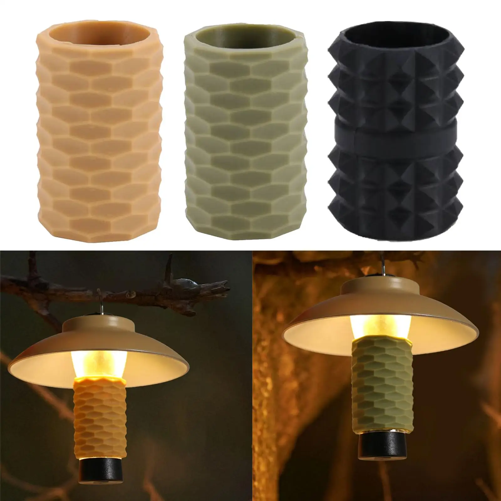 Lamp Sleeve Cover Camping Lights Cover Flashlight Sleeves Grip Accessories