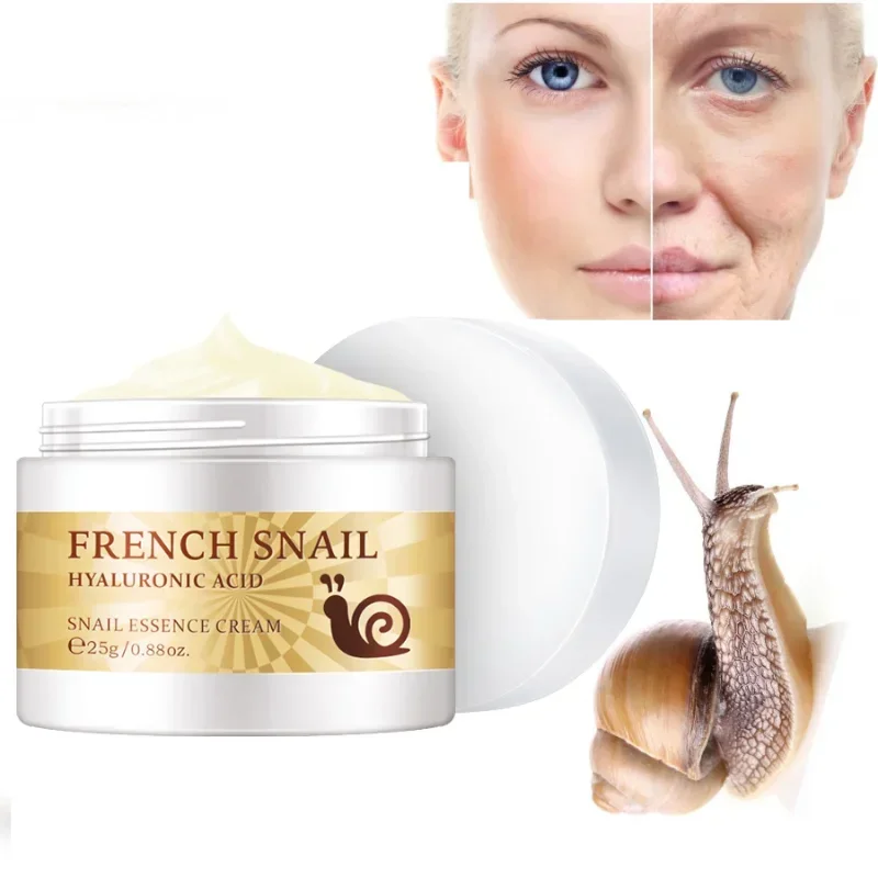 Best of Snail Face Cream Hyaluronic Acid Moisturizer Anti Wrinkle Aging Cream Collagen Nourishing Serum Day Cream For Face Lock Water Reviews & Tips