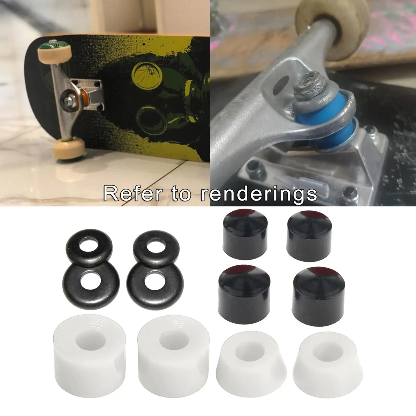 PU Skateboard Bushing Set Double Rocker Independent Spare Parts Wear