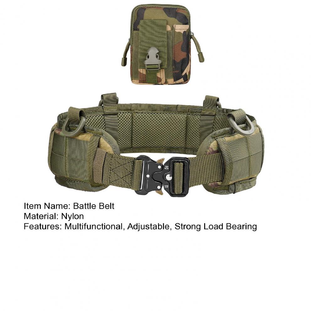 MOLLE-cinto militar tático para homens, cinto de