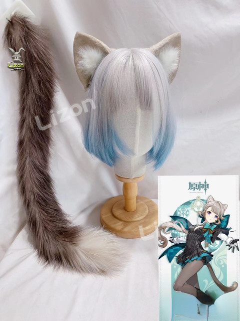 Lynette Ears and Tailb Set Lynette Moving Ears Game Genshin Impact