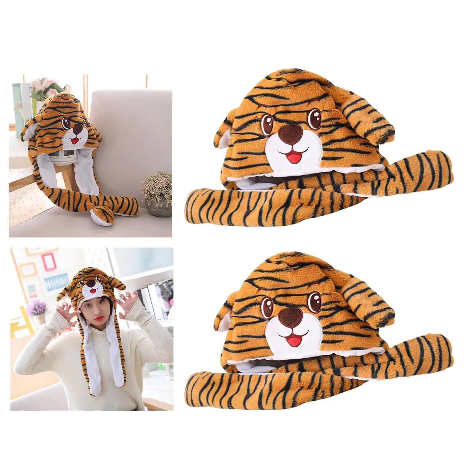 Ear Moving Hat Long Ears Cold Weather Toys Gifts Windproof Womens