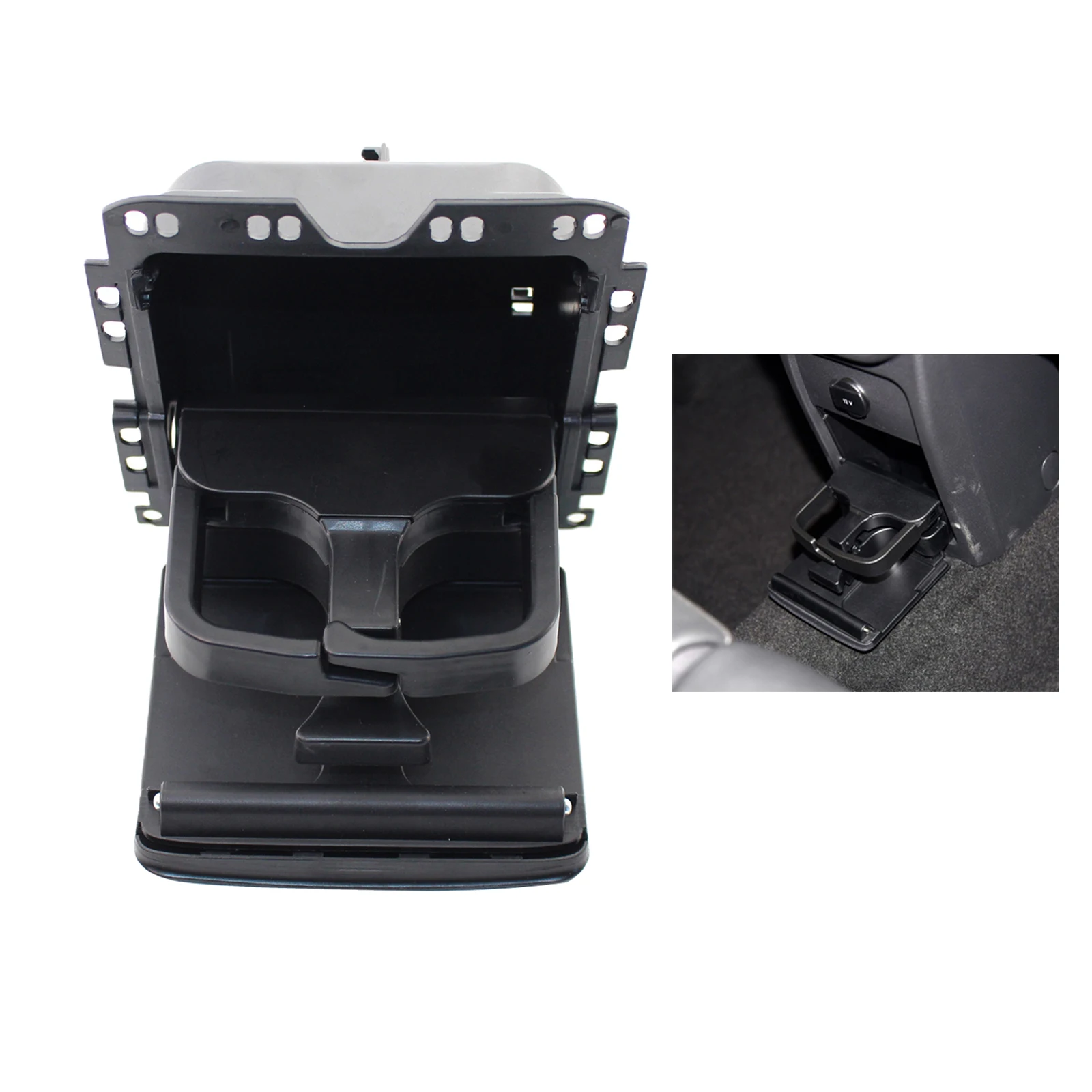 Cup Holder Rear Drinking Cup Bracket 7N0862533 82V Compatible for  Tiguan Sharan