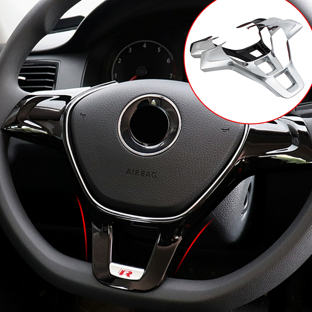 Auto Innen Lenkrad Abdeckung Trim Aufkleber Zubehör für Volkswagen VW Golf 7 GTI MK7 POLO 2014 2015 Jetta MK6 2015 2016 – Detail 1