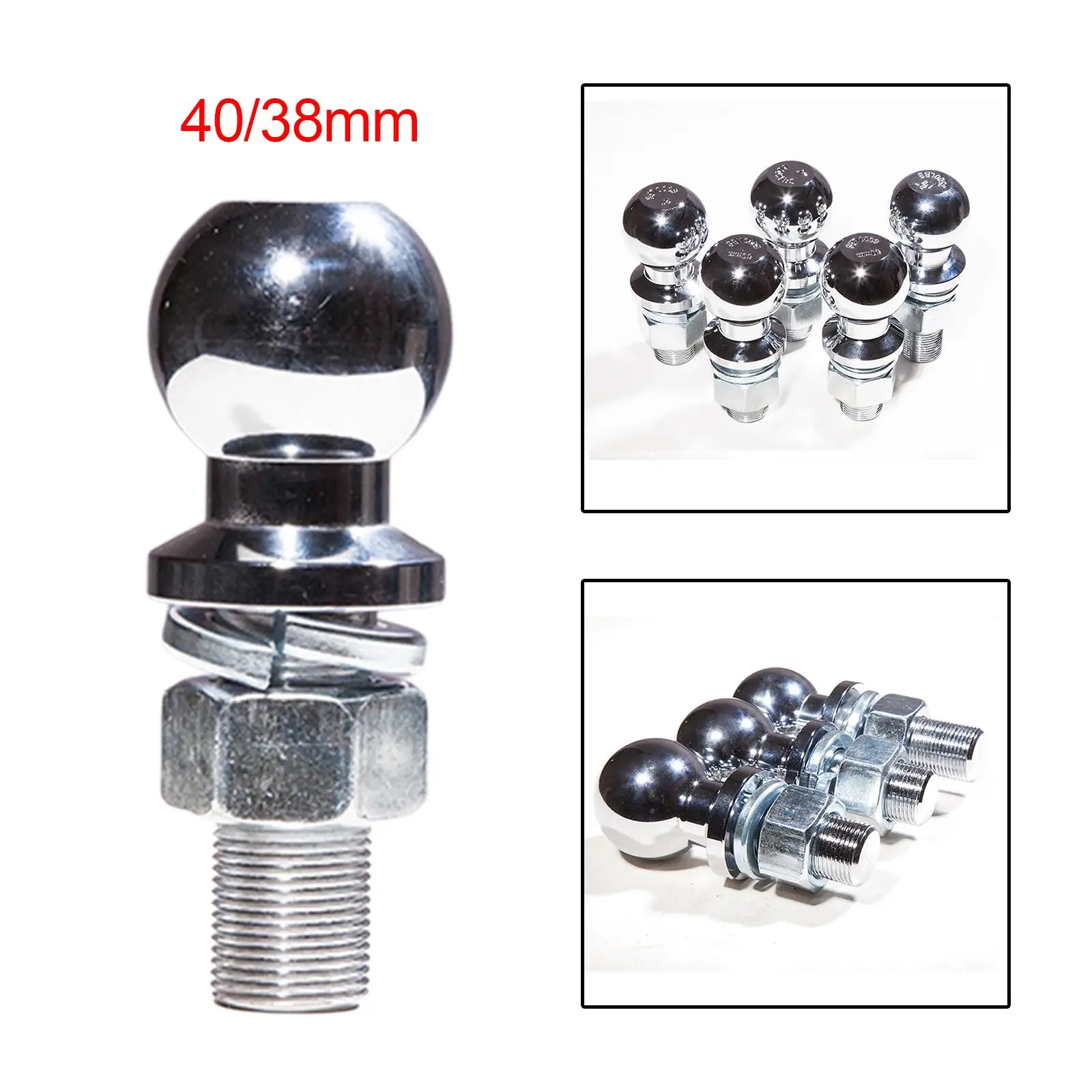 Trailer Hitch Ball 2 inch Portable Accessories Professional Durable Spare Parts Chrome Tow Hook Ball Head for Yacht RV