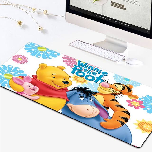 Disney Stitch Pooh Bear Seat Cushion Lovely Stuffed Anime Back Cushion  Sitting Cushion For Chair Non