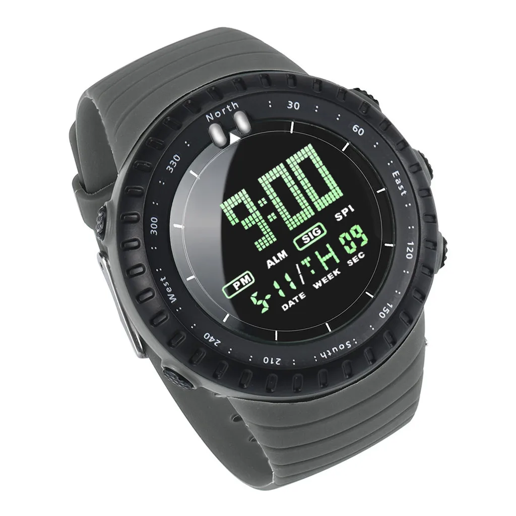 2022 Fashion Vintage Waterproof Sport Watch Men Outdoor Sport Led Digital Wrist Watches Luxury Men Mechanical Wristwatches