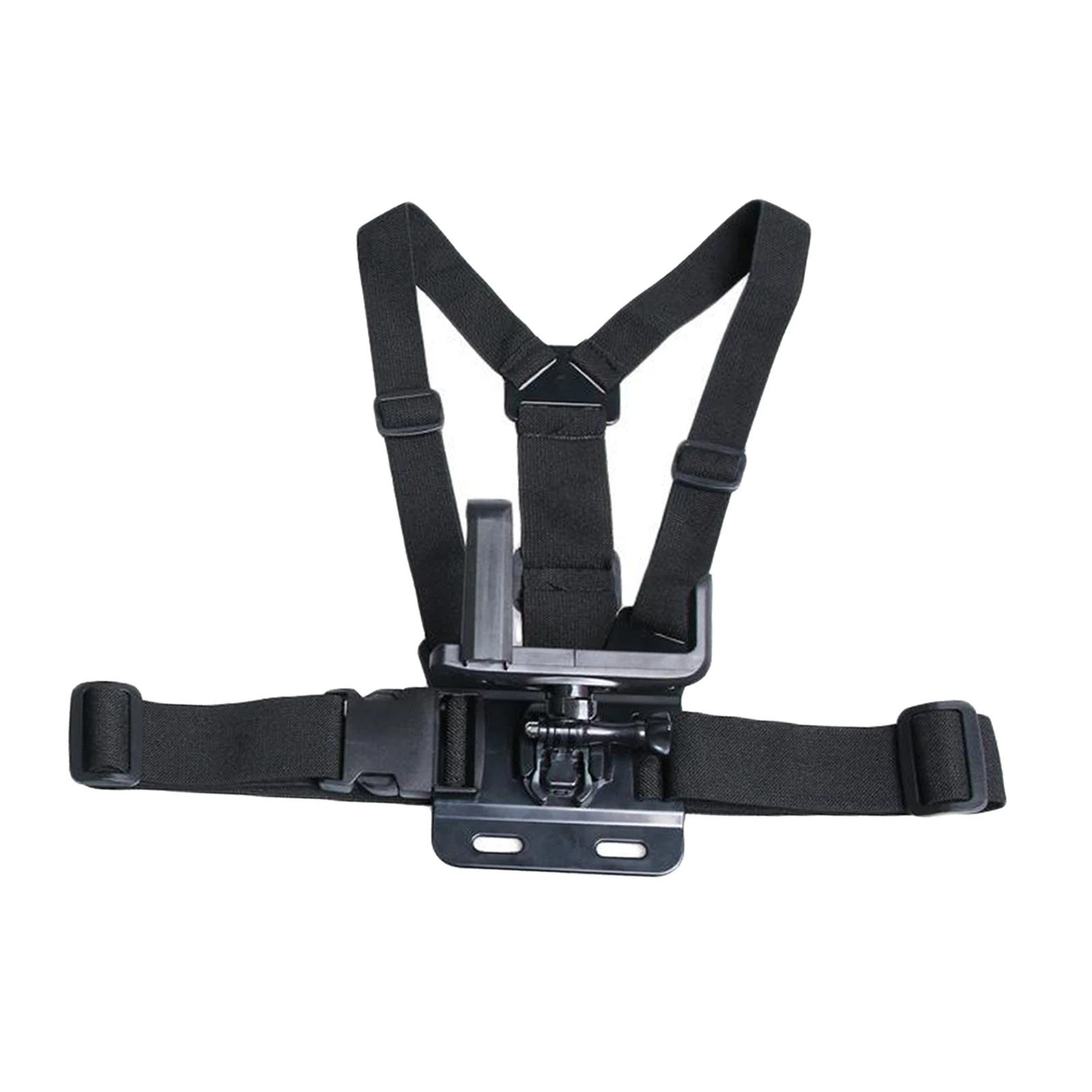 Adjustable Mobile Phone Body Chest Harness Mount Strap with Clip for Fishing Biking, Easy to Wear, Breathable and Comfortable