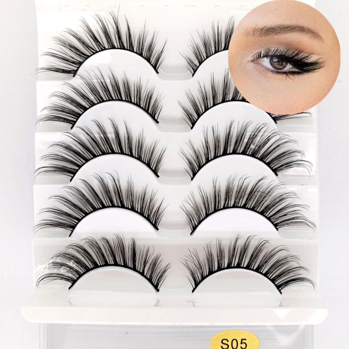 Best of Fox Eyelashes 5 Pairs Cat Eye Lashes Wholesale Natural Look End Eye Elongate Fox Eye Handmade Faux Mink Lashes Reviews & Tips