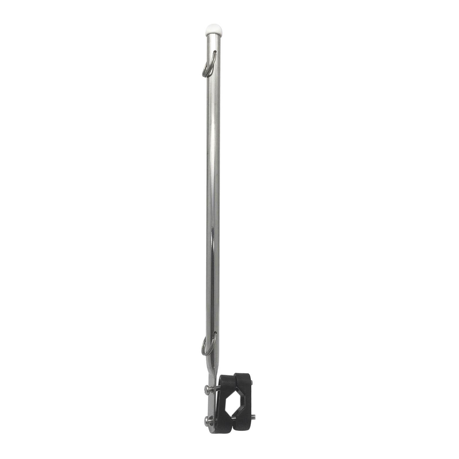 Marine Rail Mount Flag Pole Anti Rust Boat Accessories Fit for Boat Staff