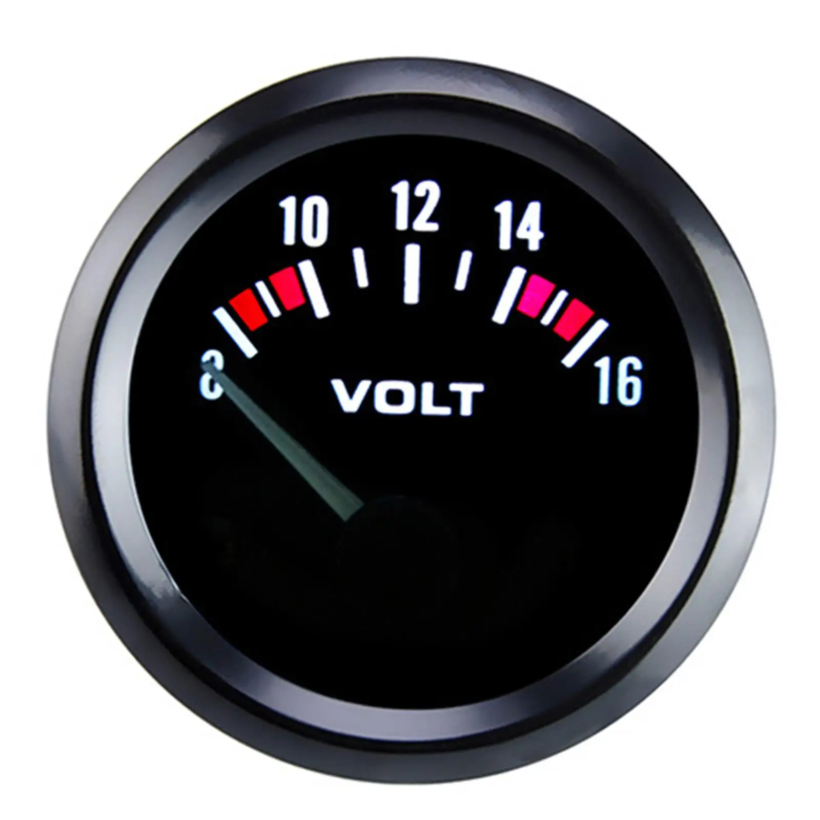 Car Voltmeter 52mm Universal Electronic Voltmeter for Vehicle Auto Boat