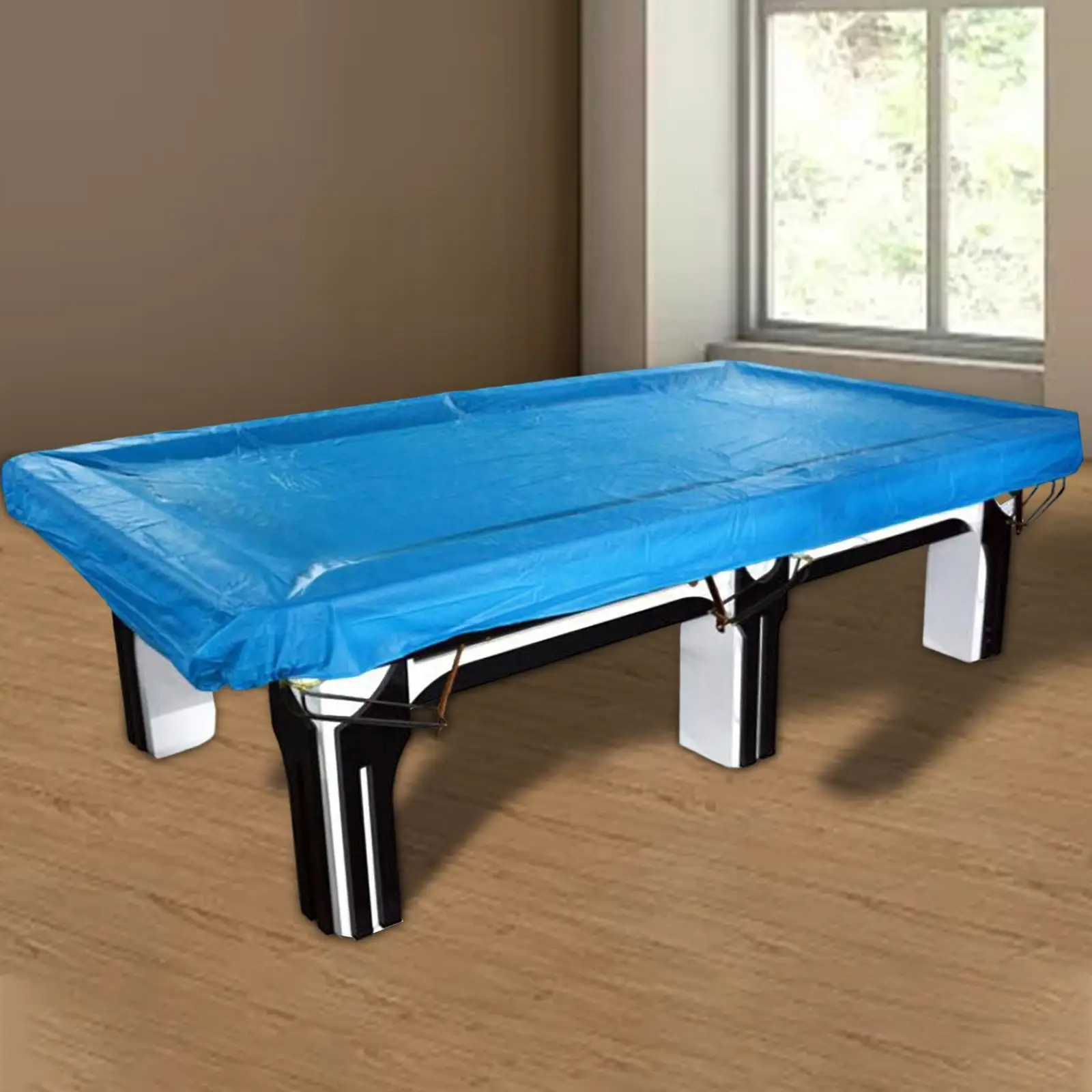 7/8/9/10/12ft Billiard Snooker Table Cover Table Protection Waterproof PVC Dustproof with Drawstring Pool Table Cover
