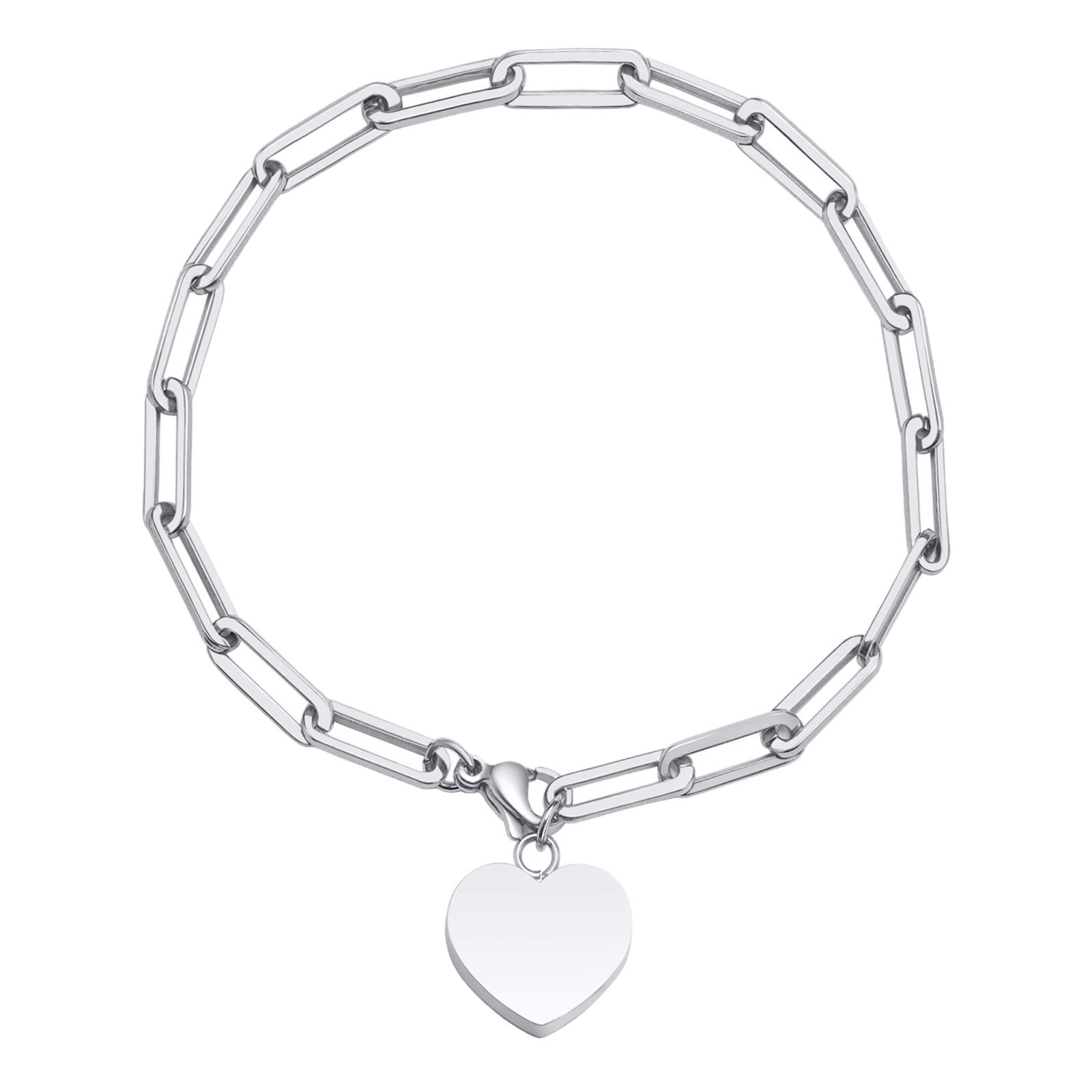 Heart Cremation Bracelet Adjustable Simple Keepsake for Husband Women Gilrs
