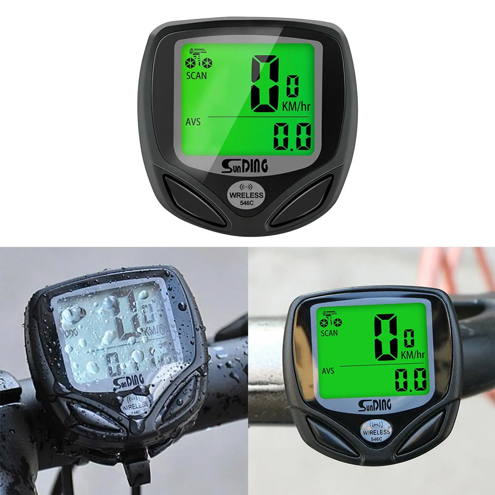 Battery  Computer  Waterproof LCD Digital  Bike ometer Cycle Bike  Indicator Meter 