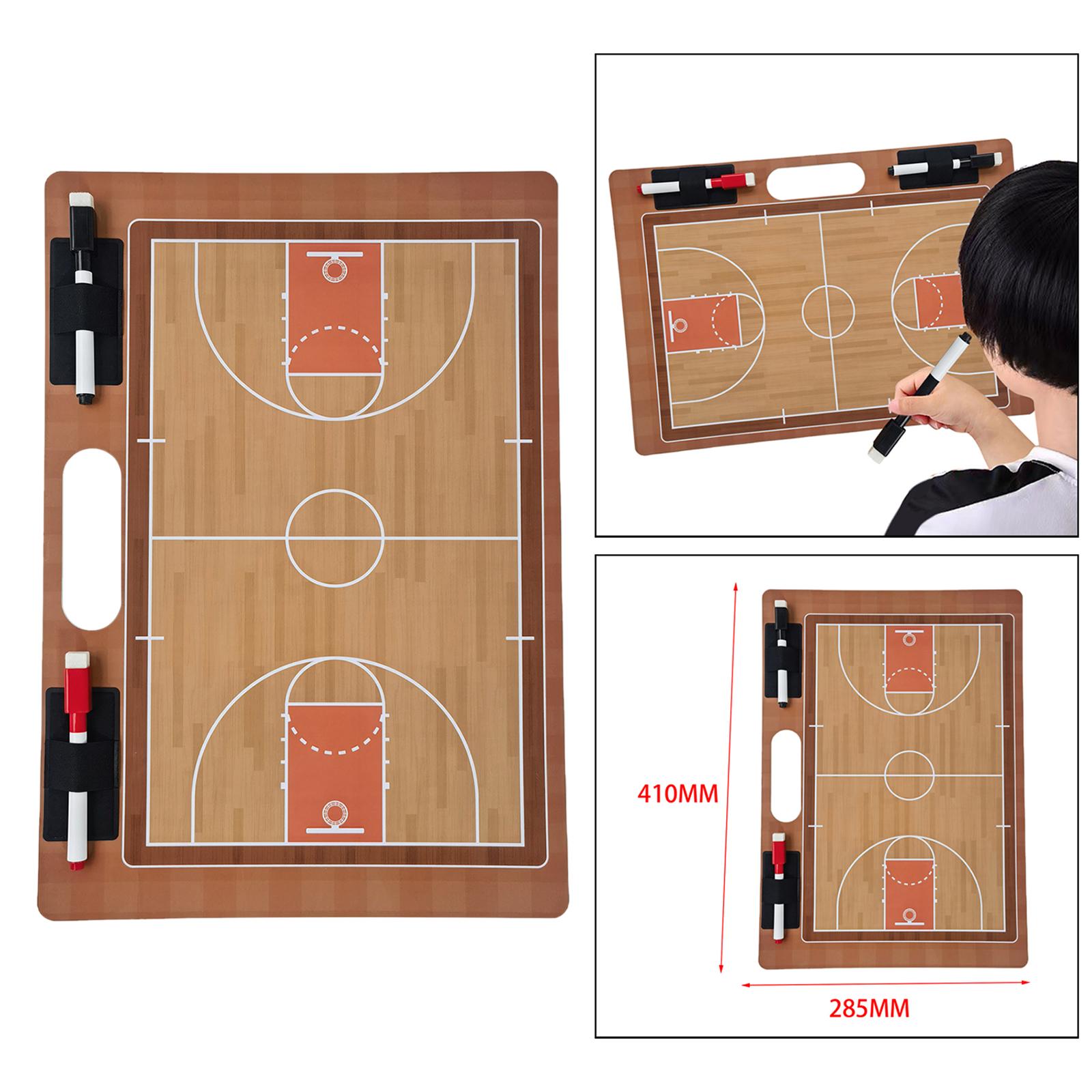 Dry Erase Play Board Equipment Basketball Clipboard Coaches Board Basketball Coaching Board for Gym Strategizing Plays Coach