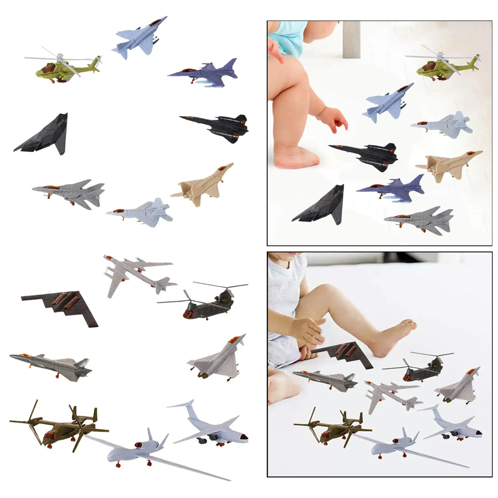 Airplane Model Countertop Table Decoration for Children Teens Birthday Gifts