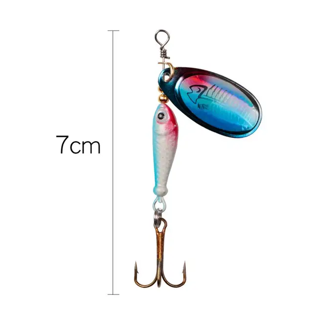 Fishing Lure Compound Bait Bend Fur Rotation Sequins Bevel Spoons Jigbait  Spinner Baits Long Cast Artificial Lures Kit 5-6 Piece - AliExpress