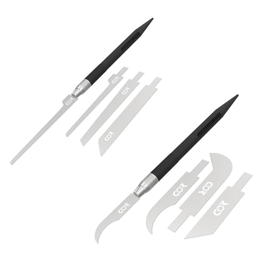 3/Set DIY Craft Model Groove Saw Blades Carved Knife Tools Kits with Handle for Gundam Model Supply Hobby Accessories