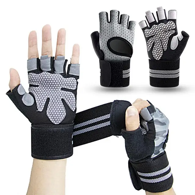 Guantes De Silicona Para Gimnasio Para Hombre Y Mujer, Soporte De Muñeca  Para Entrenamiento Funcional Deportivo, Levantamiento De Pesas Y Fitness,  Ciclismo, 1 Par, Mode de Mujer