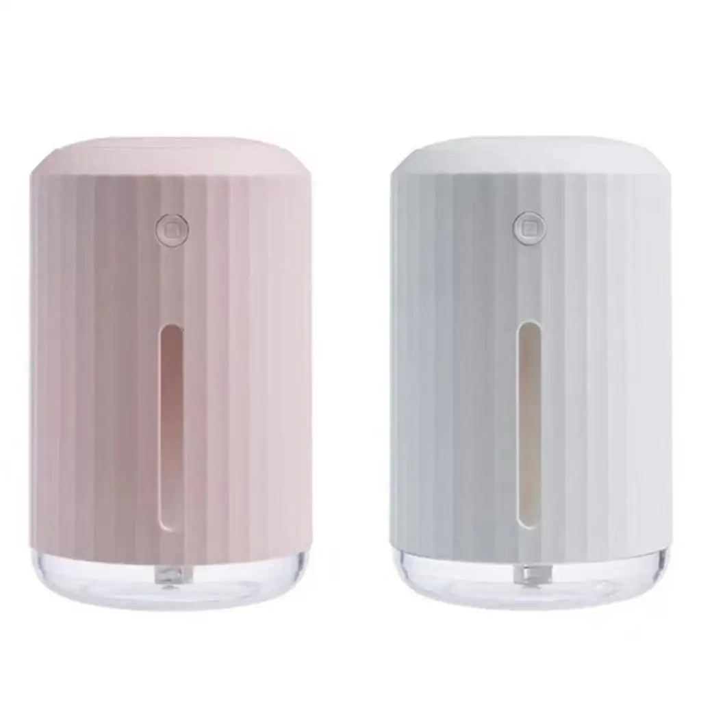 Portable Mini Humidifier, 320ml USB Cool Mist Humidifier Essential with Night Light, for Desk Bedroom Car Office Travel