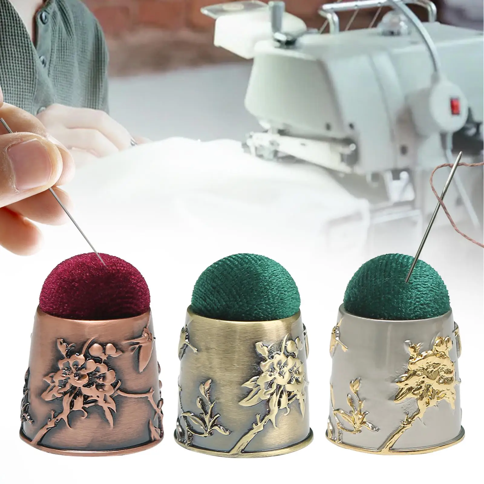 Pin Cushion Pillow Sewing Pin Holder Needle Felt Pin Cushion Portable Vintage Pins Holder for Embroidery Needlework Sewing Tool