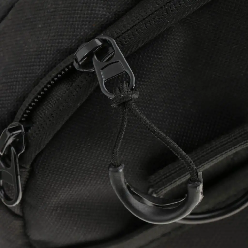 10x Zipper Pulls Cord Rope Ends Lock Zip Slider Replacement 65mm Black