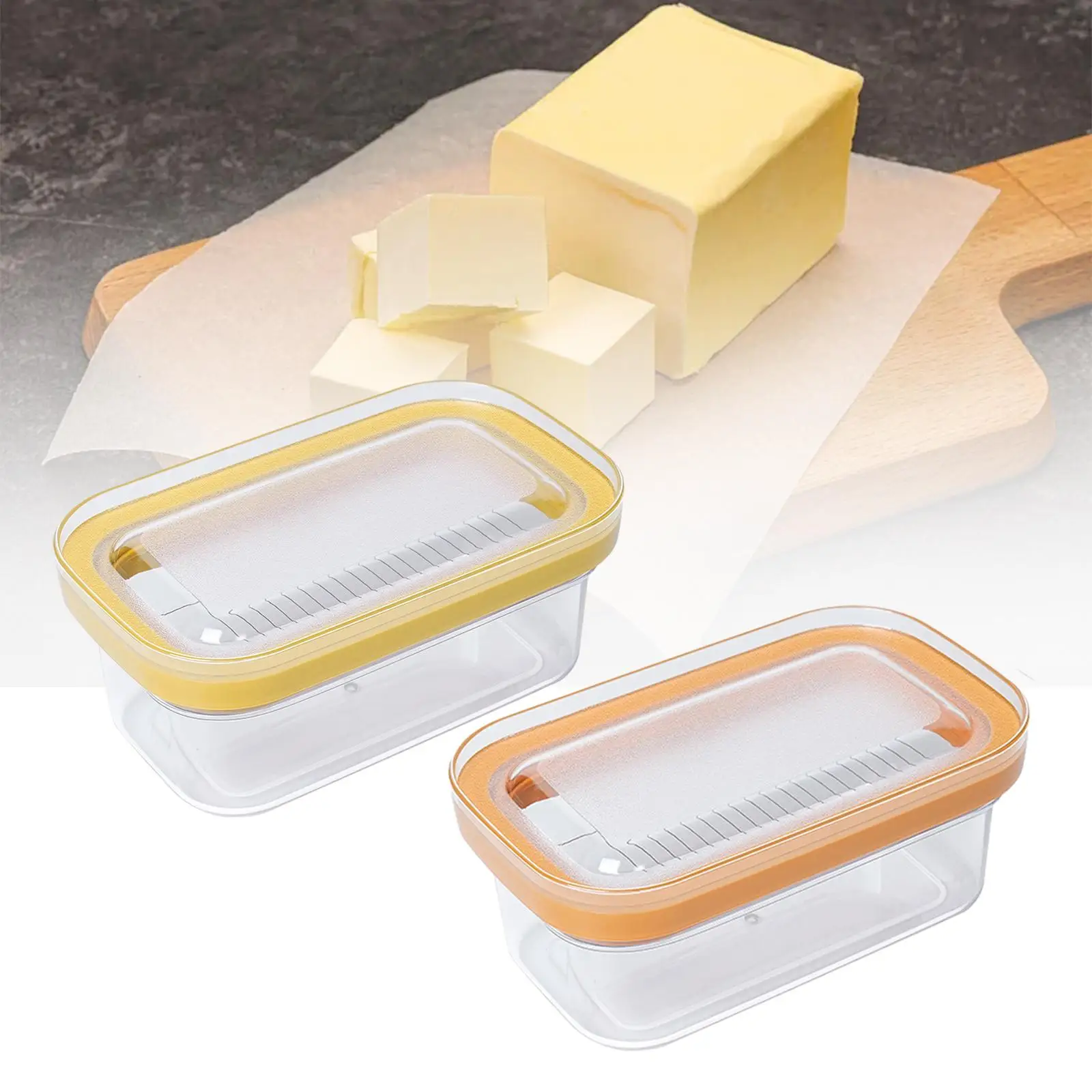 Butter Cheese Storage Butter Container Butter Keeper Container Butter Dish Container for Baking Countertop Dining Kitchen Fridge