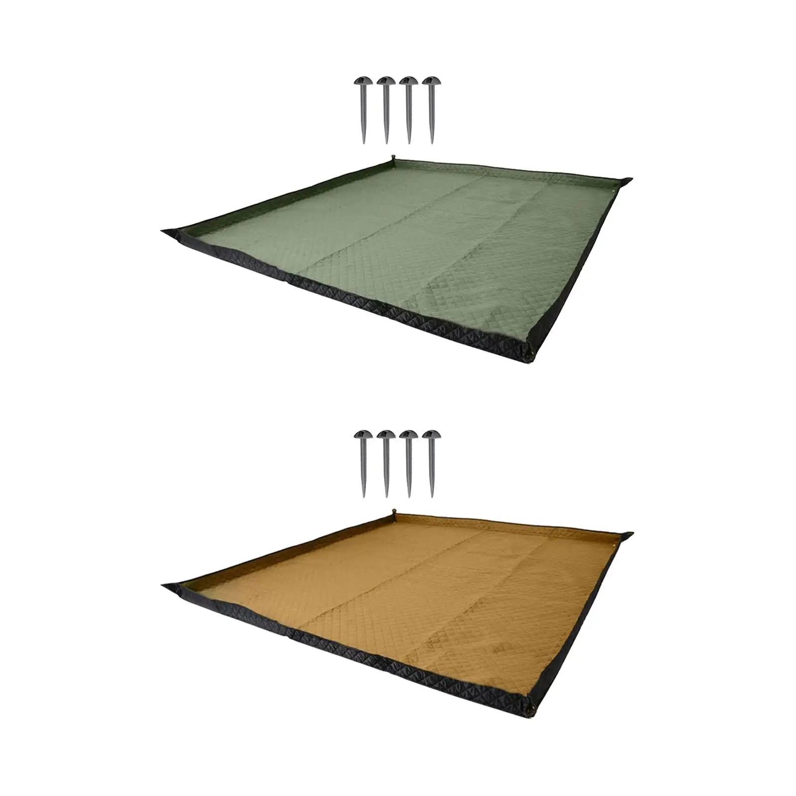 Camping Mat Rug 200cmx200cm Foldable Picnic Blanket for Travel Family Party