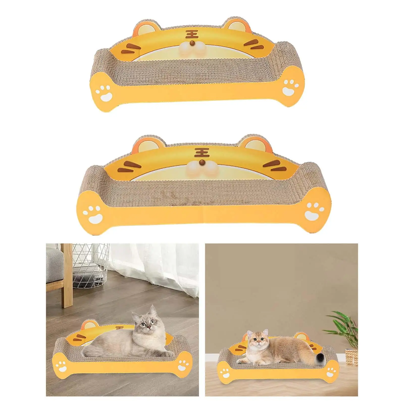 Cat Scratching Board Couch Bed Pet Toy Cat Scratcher Pad Corrugated Paper for Indoor Cats Wear Resistant Furniture Protection