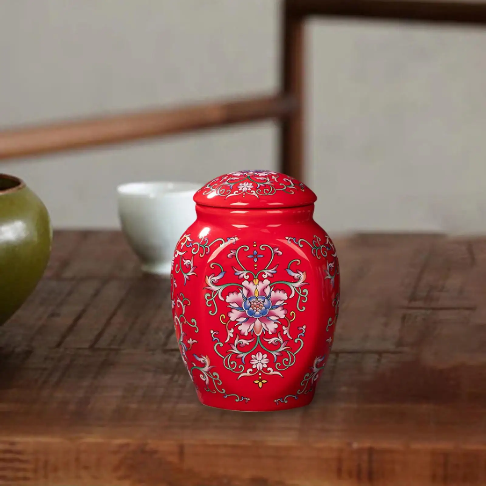 Temple Ginger Jar Tea Storage Jar Bedroom Versatile Flower Arrangement Home