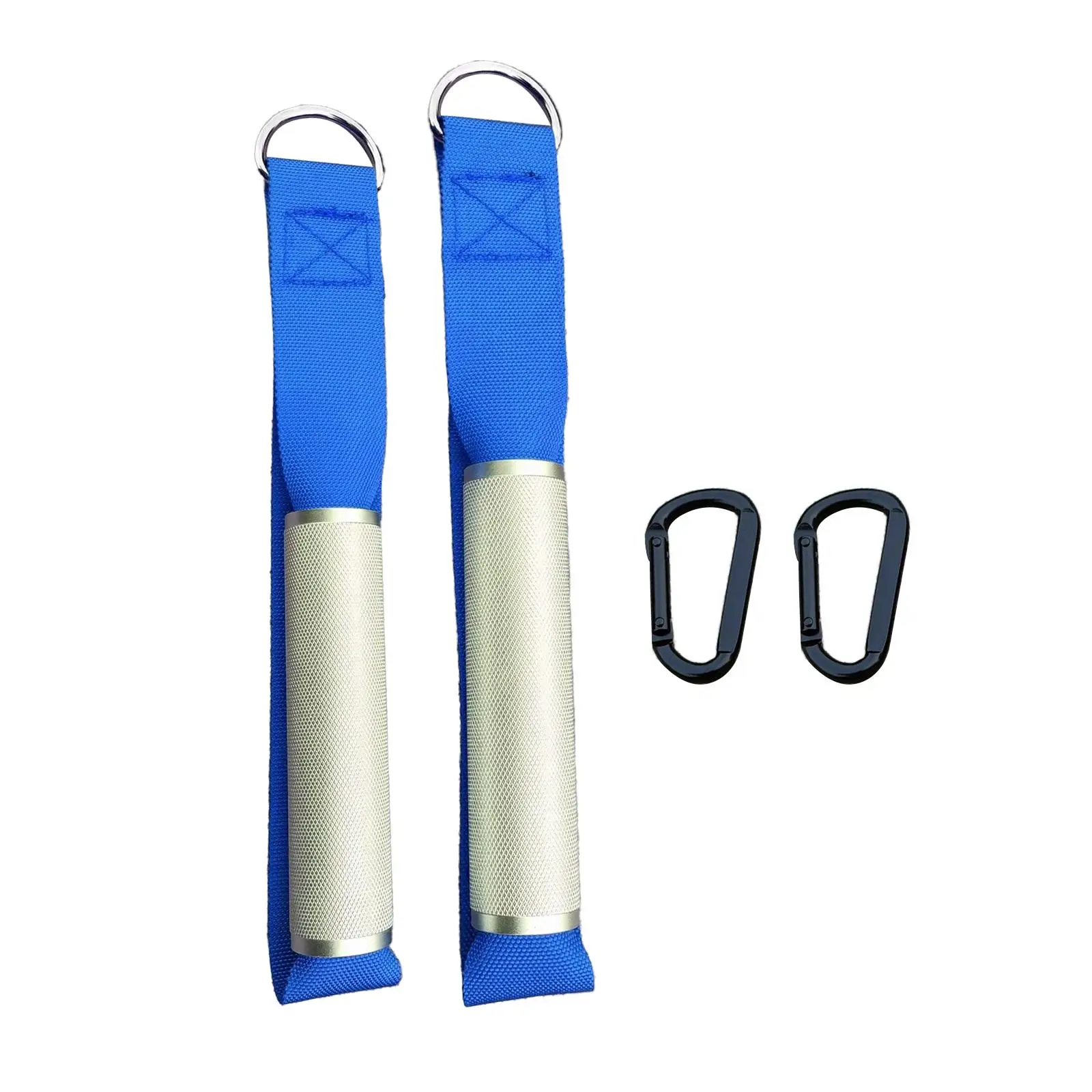 2x Gym Handles Cable Attachment Metal for Strength Trainer Yoga Pilates