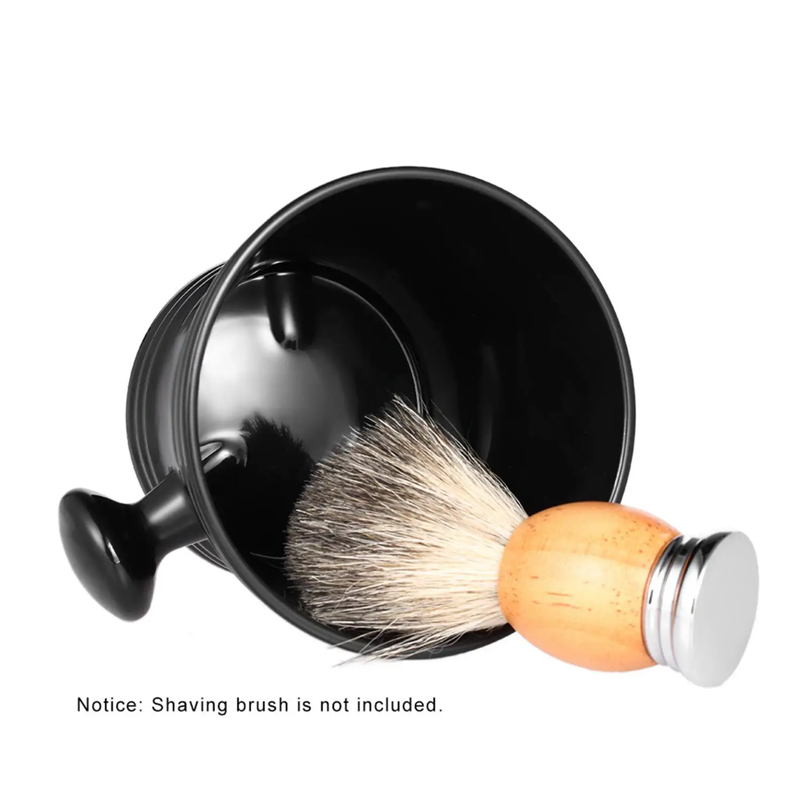 Man`S Shaving Soap Bowl with Handle PP Wide Mouth Gifts Shave Soap and Cream Bowl Shaving Cup Barber Cleaning Soap Cup
