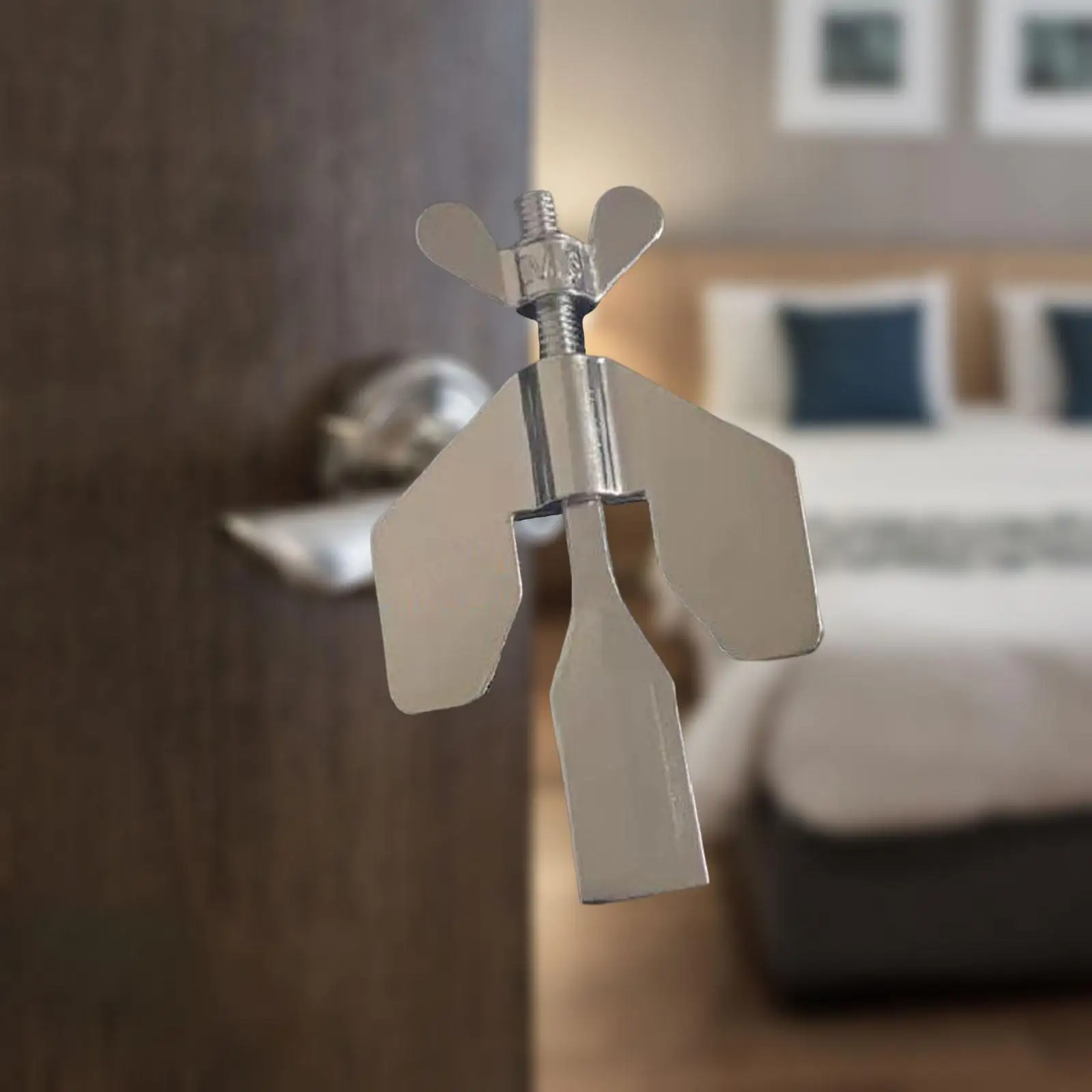 Travel Door Lock Alloy Security Premium Durable Safety Locks Portable Door Lock for Travelers Bedroom Dorm Apartment Hotel Rooms