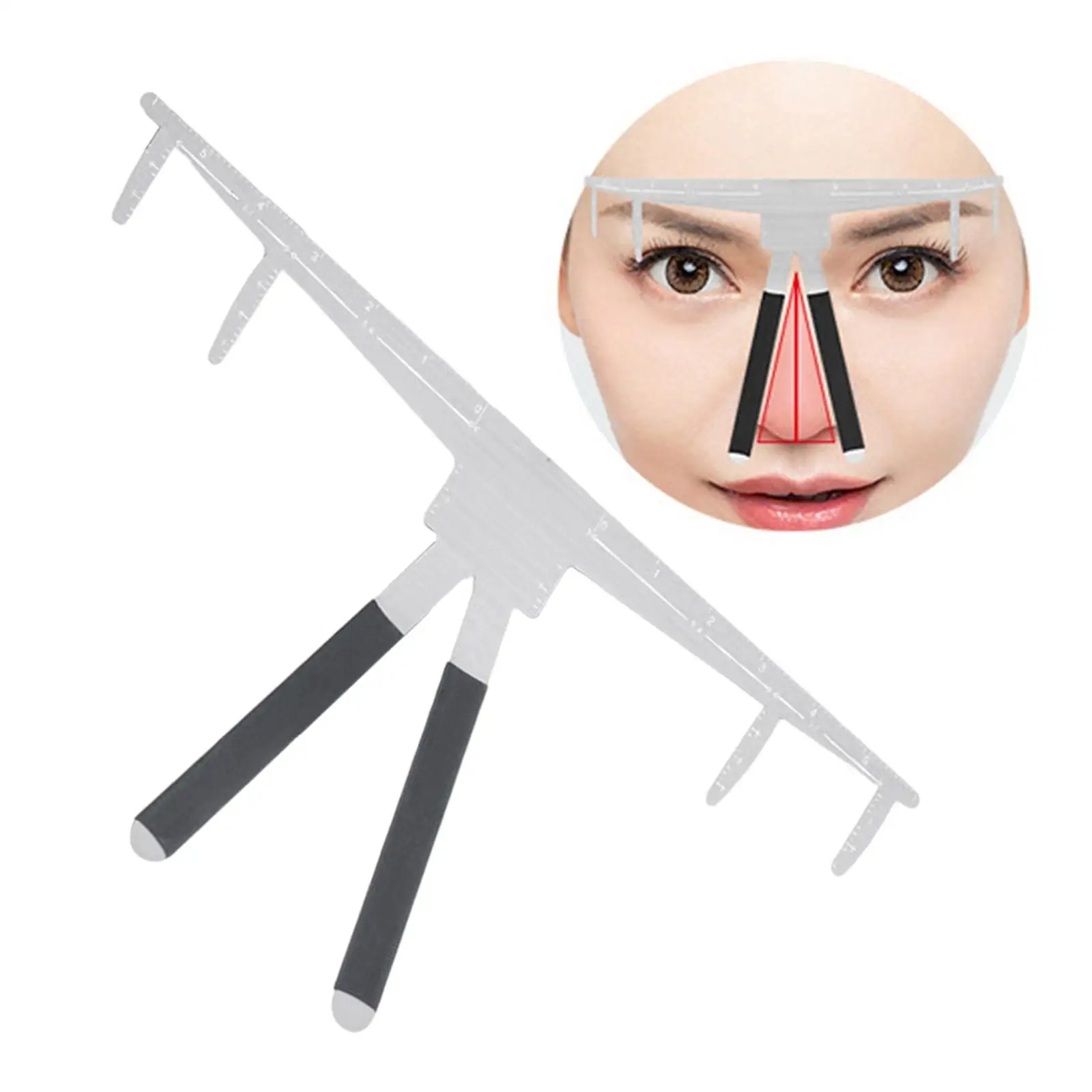 Eyebrow Ruler Three-Point Positioning Permanent Gold Ratio Corrector Shaper Makeup Stencil for Eyebrow Makeup Tattoo Supplies