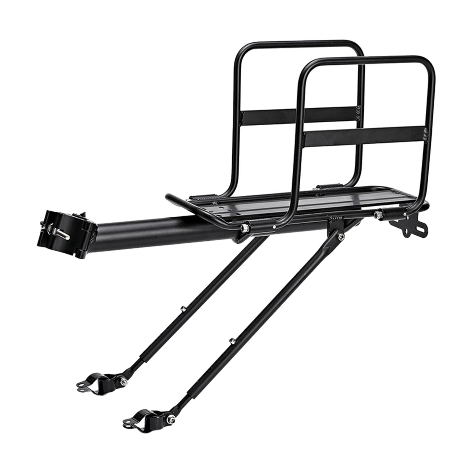 Rear Bike Rack Aluminum Alloy W/ Extended wing Tailstock Holder Carrier  Rear Luggage Cargo Rack for Luggage Road Bike