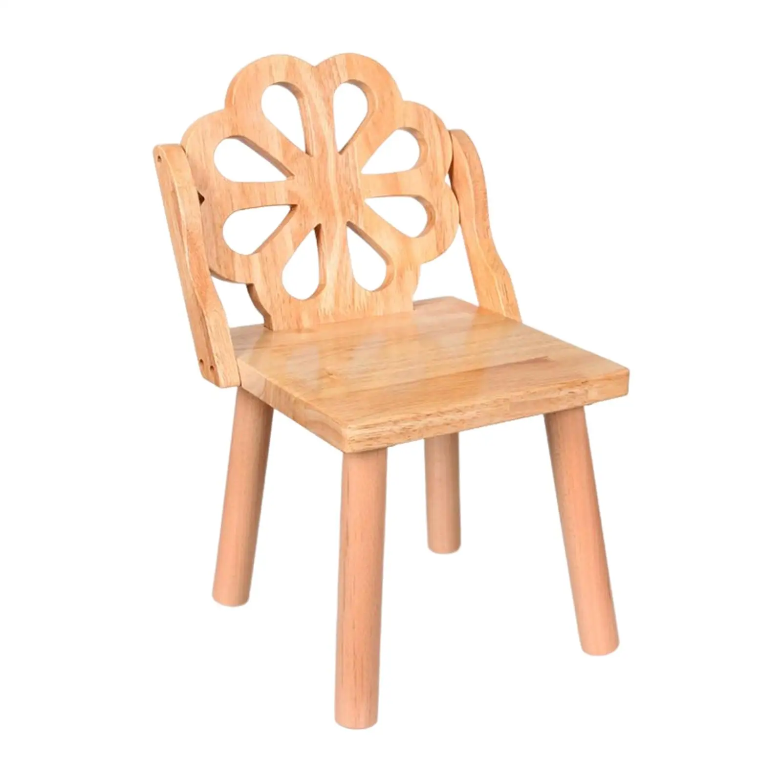 Wood Removable Wooden Child Stool Space Saving Ultralight Small Seat Stool for Kids