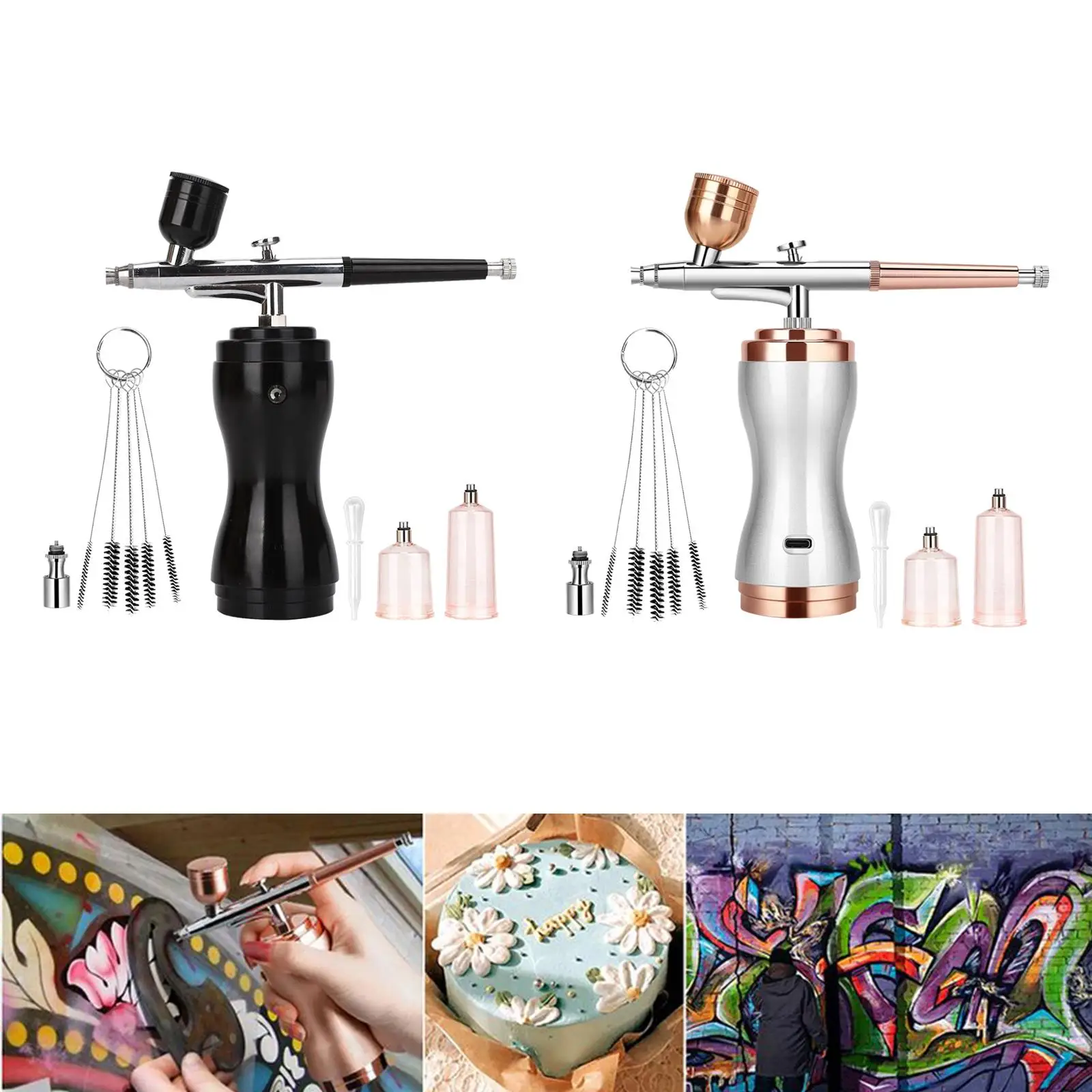 Airbrush Set Sprayer with Compressor Handheld for Decoration Painting Nail