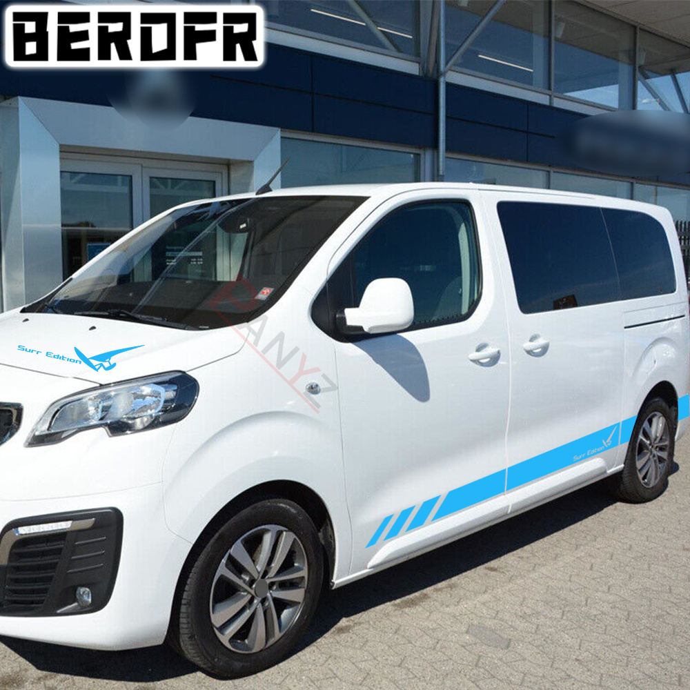 4 шт. наклейки на кузова автомобиля для Peugeot Traveler Opel Zafira Life  RV Van графические виниловые наклейки аксессуары для тюнинга