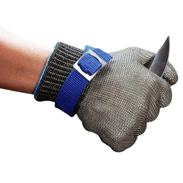 Steel Cut Gloves Cut Resistant Stainless Steel Gloves Working Gloves Metal  Mesh Anti Cutting Butcher Kitchen Work Gloves