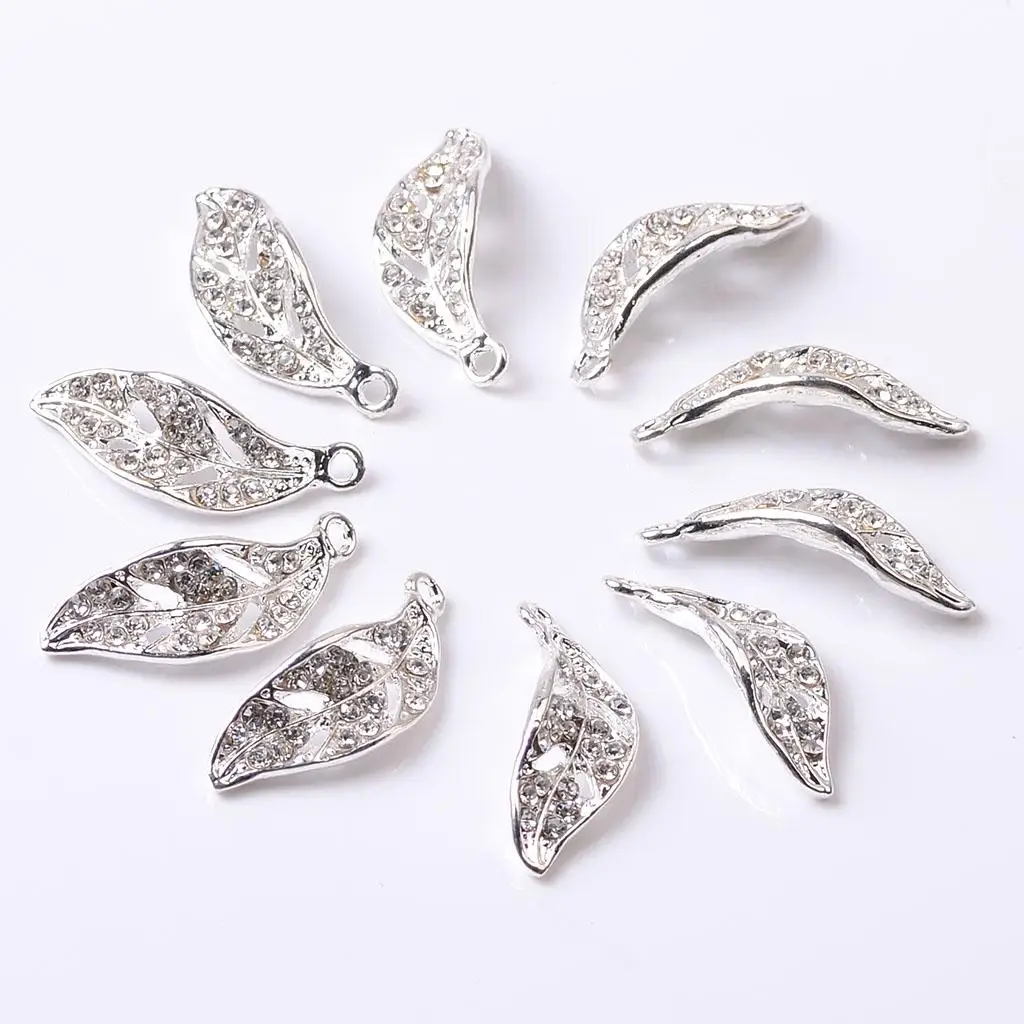 10Pcs Shiny Dangles for Hair Wedidng Jewelry Findings Crafts