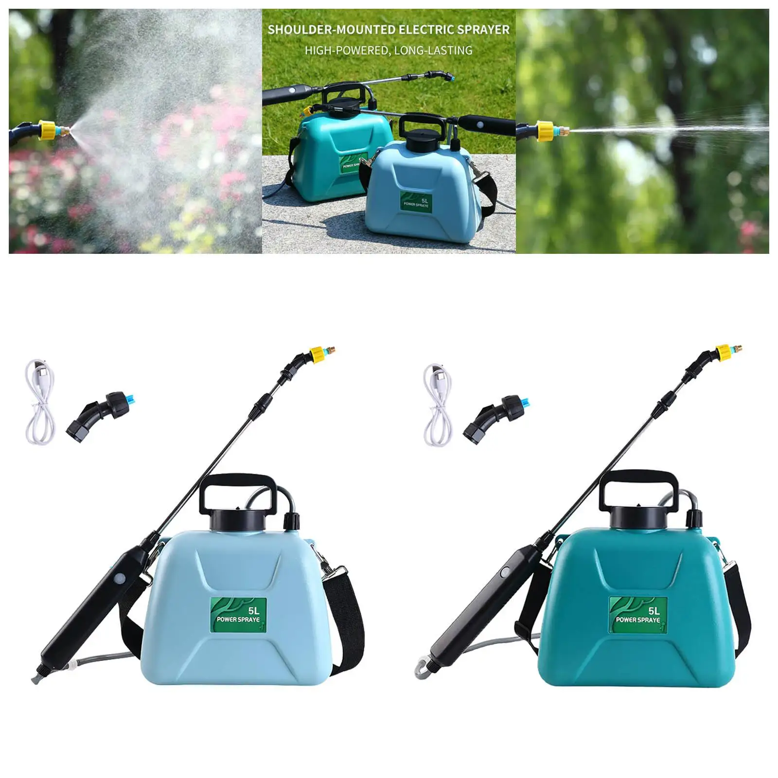 Pump Sprayer Plant Watering Rechargeable 2000mAh for Kitchen