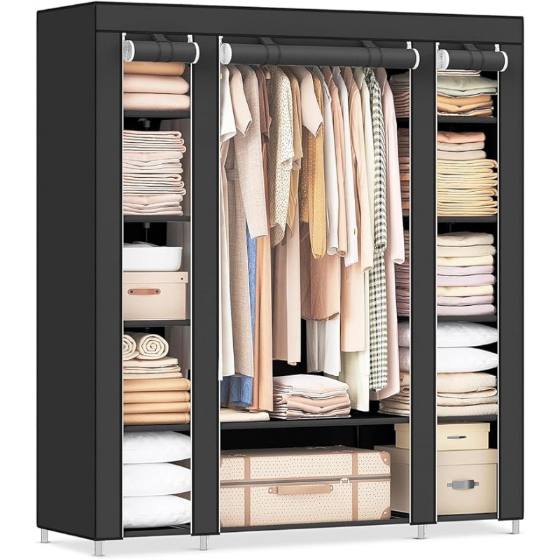 Title 1, SONGMICS Armoire-penderie, penderie portable po...