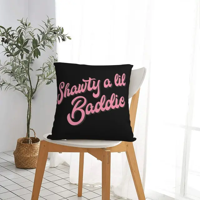 Shawty A Lil Baddie Pillowcase Polyester Linen Velvet Creative Zip