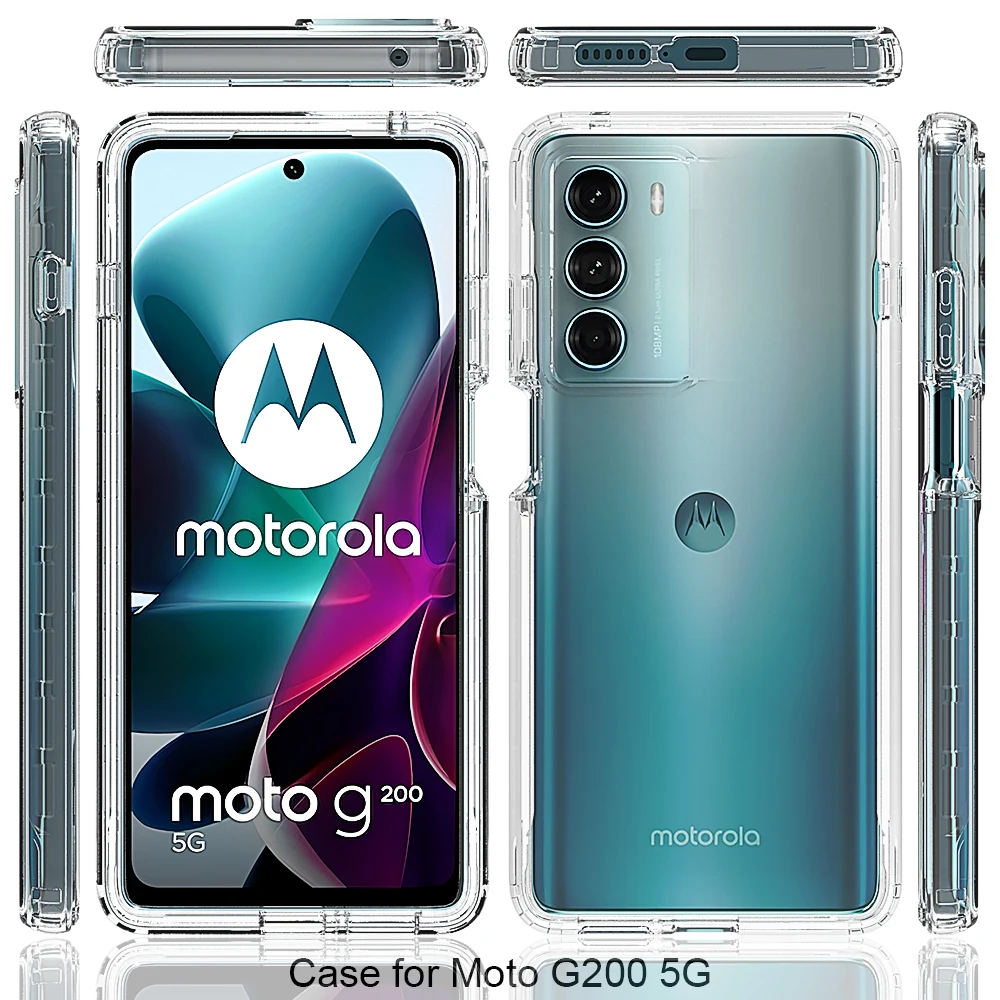 stikstof Roos Beoefend Motorola G200 Shockproof Case | Transparent Moto G200 Case | Acrylic Moto  G200 Case - 2 - Aliexpress